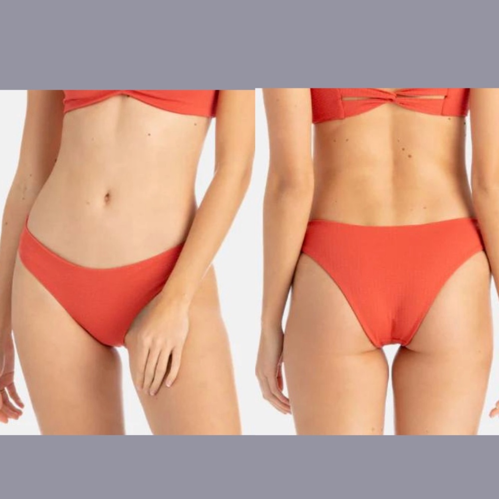 NEW‎ Tavik [ Small ] Matte Geo Textured Ali Moderate Bikini Bottom